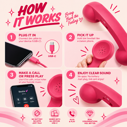 Retro Phone Handset
