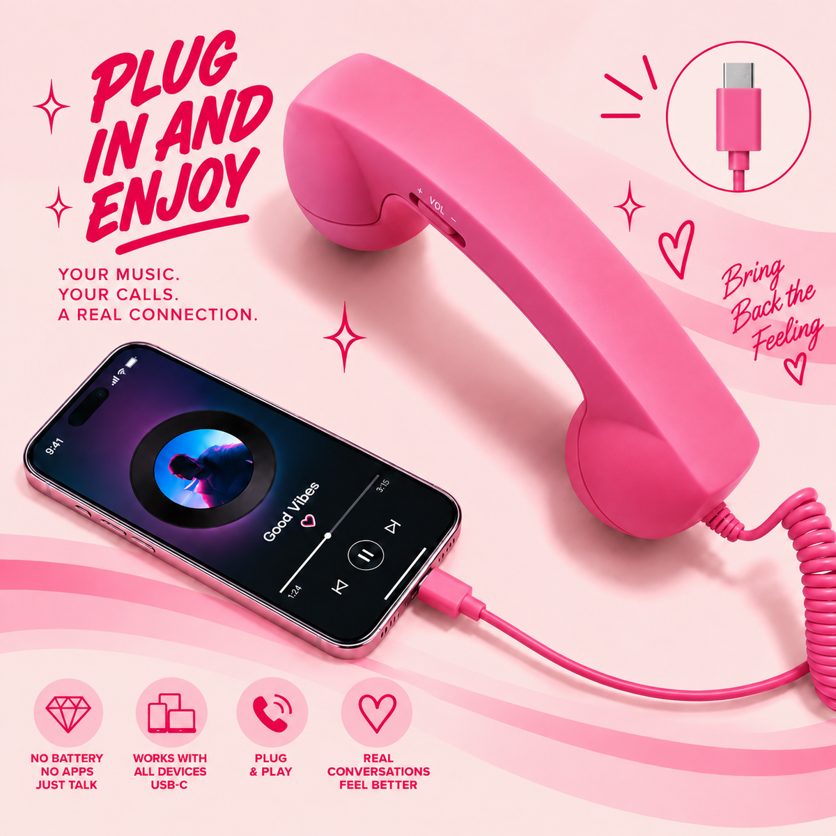 Retro Phone Handset