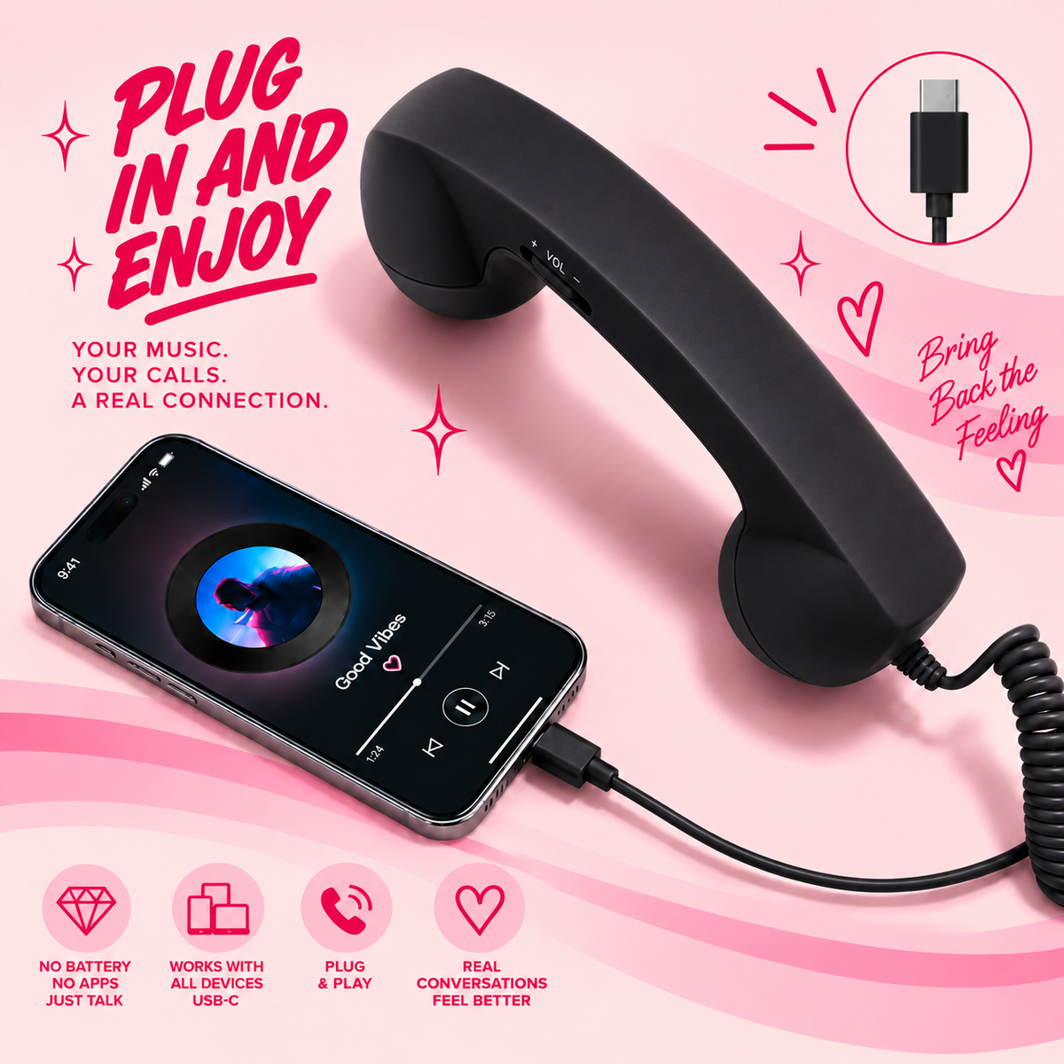 Retro Phone Handset