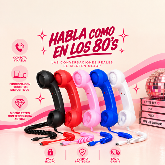 Teléfono Retro de los 80s